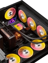 Вентилятор upHere U3KC1 Black ARGB / 120mm, 600-1650RPM, 64.61CFM, 25dBA, hydro bearing / U3KC1