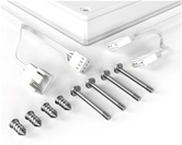 Вентилятор ID-COOLING AS-140-ARGB-W 140x140x25мм (60шт./кор, PWM, резиновые углы, белый, 300-1800об/мин, супертихий)  BOX