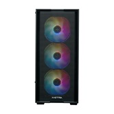 Корпус XASTRA  A301 4FRGB  Black ATX/Mesh/ tempered glass / 4x 120mm FC120-FRGB fans/ A301-BK-FC120FRGB-4F-GL