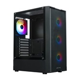 Корпус XASTRA  A301 4FRGB  Black ATX/Mesh/ tempered glass / 4x 120mm FC120-FRGB fans/ A301-BK-FC120FRGB-4F-GL