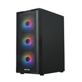 Корпус XASTRA  A301 4FRGB  Black ATX/Mesh/ tempered glass / 4x 120mm FC120-FRGB fans/ A301-BK-FC120FRGB-4F-GL