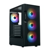 Корпус XASTRA  A302 4FRGB  Black ATX/Mesh/ tempered glass / 4x120mm FC120-FRGB fans/ A302-BK-FC120FRGB-4F-GL