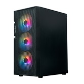 Корпус XASTRA  A302 4FRGB  Black ATX/Mesh/ tempered glass / 4x120mm FC120-FRGB fans/ A302-BK-FC120FRGB-4F-GL
