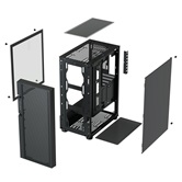 Корпус XASTRA  A302 4FRGB  Black ATX/Mesh/ tempered glass / 4x120mm FC120-FRGB fans/ A302-BK-FC120FRGB-4F-GL