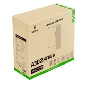 Корпус XASTRA  A302 4FRGB  Black ATX/Mesh/ tempered glass / 4x120mm FC120-FRGB fans/ A302-BK-FC120FRGB-4F-GL