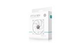 Вентилятор DEEPCOOL FT14 WH 140x140x25мм (32шт./кор, PWM, White LED, белый, 500-1650об/мин) Color BOX