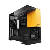 Корпус Geometric Future Model 5 Black Yellow with fans / mid tower, E-ATX / 5x140mm ARGB fans / 1AM5WKBY01100