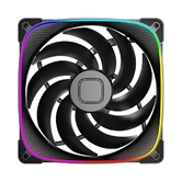 Вентилятор Geometric Future Squama 2503B-14 Single Pack / 140mm, PWM, 2400 RPM, 91.15 CFM, 34.0 dBA, 5V ARGB, Black / 1F2503B114000
