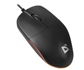 Мышь проводная  Defender Azora MB-241 USB, черный, 3D, 1200dpi, 1,8м, подсветка  (52241)