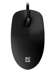 Мышь проводная  Defender Azora MB-241 USB, черный, 3D, 1200dpi, 1,8м, подсветка  (52241)