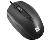 Мышь проводная  Defender Alpha MB-507 USB, черный, 3D, бесшумная, 1,8м  (52507)