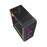 Корпус Powercase Mistral S4B, Tempered Glass, 4x 120mm FRGB Fans, чёрный, ATX  (CMSB-L4)