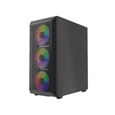 Корпус Powercase Mistral S4B, Tempered Glass, 4x 120mm FRGB Fans, чёрный, ATX  (CMSB-L4)