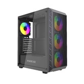 Корпус Powercase Mistral S4B, Tempered Glass, 4x 120mm FRGB Fans, чёрный, ATX  (CMSB-L4)