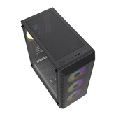 Корпус Powercase Mistral S4B, Tempered Glass, 4x 120mm FRGB Fans, чёрный, ATX  (CMSB-L4)