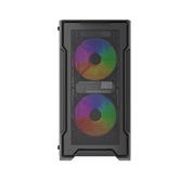 Корпус Powercase Mistral Micro X3B ARGB, Tempered Glass, 3x 120mm ARGB PWM Fan, чёрный, mATX  (CMMXB-A3)
