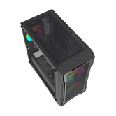 Корпус Powercase Mistral Micro X3B ARGB, Tempered Glass, 3x 120mm ARGB PWM Fan, чёрный, mATX  (CMMXB-A3)