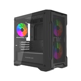 Корпус Powercase Mistral Micro X3B ARGB, Tempered Glass, 3x 120mm ARGB PWM Fan, чёрный, mATX  (CMMXB-A3)