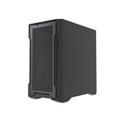 Корпус Powercase Mistral Micro X3B ARGB, Tempered Glass, 3x 120mm ARGB PWM Fan, чёрный, mATX  (CMMXB-A3)