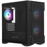 Корпус Powercase Mistral Micro X3B ARGB, Tempered Glass, 3x 120mm ARGB PWM Fan, чёрный, mATX  (CMMXB-A3)