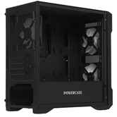 Корпус Powercase Mistral Micro X3B ARGB, Tempered Glass, 3x 120mm ARGB PWM Fan, чёрный, mATX  (CMMXB-A3)