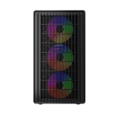 Корпус Powercase Mistral Micro C4B ARGB, Tempered Glass, 4x 120mm ARGB PWM Fan, чёрный, mATX  (CMMCB-A4)