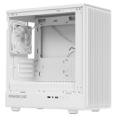 Корпус Powercase Mistral Micro C4W ARGB, Tempered Glass, 4x 120mm ARGB PWM Fan, белый, mATX  (CMMCW-A4)