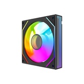 Вентилятор Powercase (M52-12 ARGB) Black 120x120x25мм (PWM, 100шт./кор, 4pin PWM (M+F)+ 3pin ARGB (M+F), 600-1800±10% об/мин) Bulk