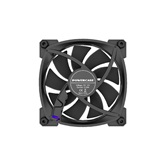 Вентилятор Powercase (M55-12 ARGB) Black 120x120x25мм (PWM, 100шт./кор, 4pin PWM (M+F)+ 3pin ARGB (M+F), 600-1500±10% об/мин) Bulk