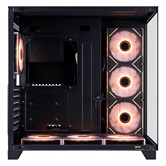 Корпус 1STPLAYER MEGAVIEW MV8-TP ARGB Black / ATX / 7x120mm ARGB fans & hub / MV8-TP-BK-6FC7R-1FC7-HUB2