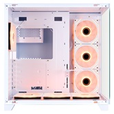 Корпус 1STPLAYER MEGAVIEW MV8-TP ARGB White / ATX / 7x120mm ARGB fans & hub / MV8-TP-WH-6FC7R-W-1FC7-W-HUB2