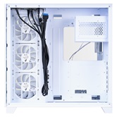 Корпус 1STPLAYER MEGAVIEW MV8-TP ARGB White / ATX / 7x120mm ARGB fans & hub / MV8-TP-WH-6FC7R-W-1FC7-W-HUB2