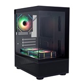 Корпус 1STPLAYER MIKU Mi2-A ARGB Black / mATX / 3x120mm ARGB fans / Mi2-A-BK-2FC7R-1FC7