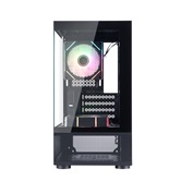 Корпус 1STPLAYER MIKU Mi2-A ARGB Black / mATX / 3x120mm ARGB fans / Mi2-A-BK-2FC7R-1FC7