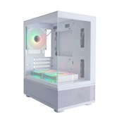 Корпус 1STPLAYER MIKU Mi2-A ARGB White / mATX / 3x120mm ARGB fans / Mi2-A-WH-2FC7R-W-1FC7-W