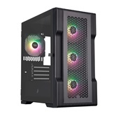 Корпус 1STPLAYER TRILOBITE T3 ARGB Black / mATX / 4x120mm ARGB fans / T3-BK-4F7