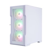 Корпус 1STPLAYER TRILOBITE T3-G ARGB White / mATX / 4x120mm ARGB fans / T3-G-WH-4F7-W