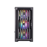 Корпус 1STPLAYER BULLET HUNTER H2 Black / mATX / 4x120mm FRGB fans / H2-BK-4F1