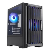 Корпус 1STPLAYER BULLET HUNTER H2 ARGB Black / mATX / 4x120mm ARGB fans / H2-BK-4F7
