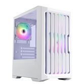 Корпус 1STPLAYER BULLET HUNTER H2 ARGB White / mATX / 4x120mm ARGB fans / H2-WH-4F7-W