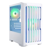 Корпус 1STPLAYER BULLET HUNTER H2 ARGB White / mATX / 4x120mm ARGB fans / H2-WH-4F7-W