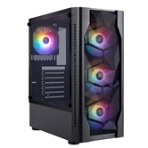 Корпус 1STPLAYER DK D4 Black / ATX / 4x120mm FRGB fans / D4-BK-4F1