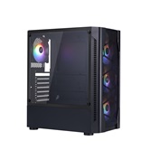 Корпус 1STPLAYER DK D4 Black / ATX / 4x120mm FRGB fans / D4-BK-4F1