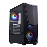 Корпус 1STPLAYER DK DK-3 Black / ATX / 4x120mm FRGB fans / DK-3-BK-4F1