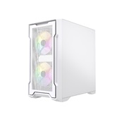Корпус Powercase Mistral Micro X3W ARGB, Tempered Glass, 3x 120mm ARGB PWM Fan, белый, mATX  (CMMXW-A3)