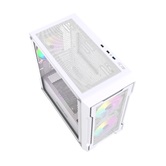 Корпус Powercase Mistral Micro X3W ARGB, Tempered Glass, 3x 120mm ARGB PWM Fan, белый, mATX  (CMMXW-A3)