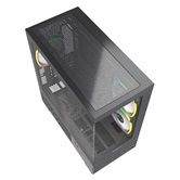 Корпус Powercase Vision Micro M3B, Tempered Glass, 3x 120mm ARGB PWM Fan, чёрный, mATX  (CVMMB-A3)