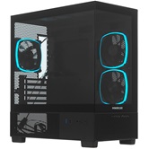 Корпус Powercase Vision Micro M3B, Tempered Glass, 3x 120mm ARGB PWM Fan, чёрный, mATX  (CVMMB-A3)