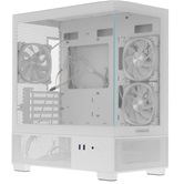 Корпус Powercase Vision Micro M3W, Tempered Glass, 3x 120mm ARGB PWM Fan, белый, mATX  (CVMMW-A3)