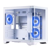 Корпус 1STPLAYER UVIEW UV5 ARGB White / mATX / 3x120mm ARGB fans / UV5-WH-2FC7R-W-1FC7-W
